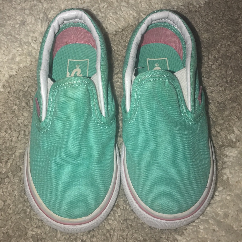 Toddler Vans mint green